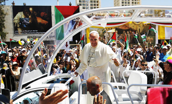 Pope feels Palestine’s pain