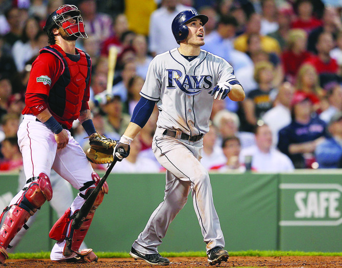 Joyce slam carries Rays past Red Sox  7-4