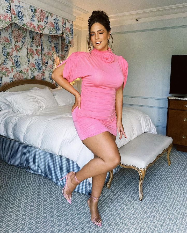 Ashley Graham Turns Heads in Form-Fitting Sheer Dress at Star